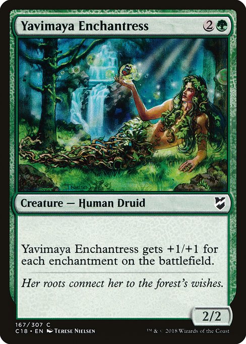 Yavimaya Enchantress highlighted card art