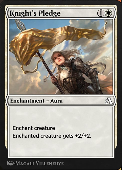 Knight's Pledge highlighted card art