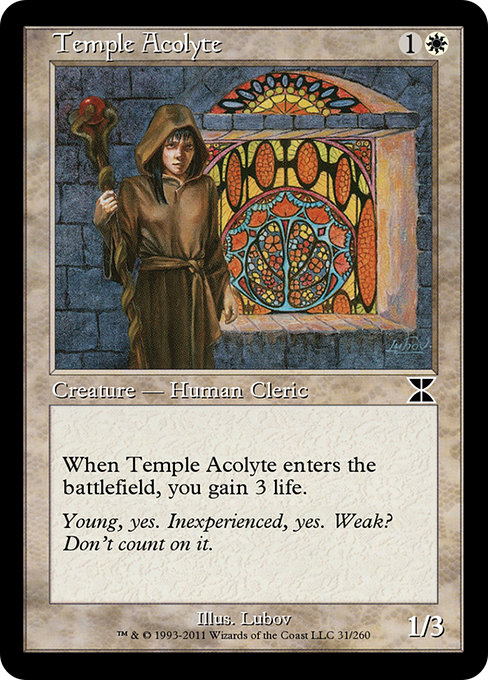 Temple Acolyte from Masters Edition IV