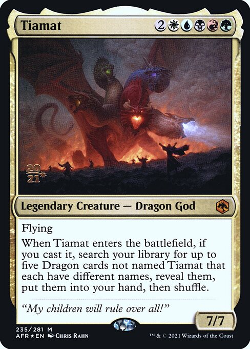 Tiamat from Adventures in the Forgotten Realms Promos