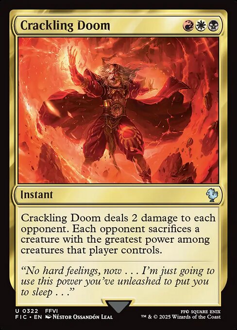 Crackling Doom highlighted card art