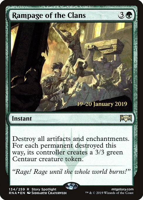 Rampage of the Clans from Ravnica Allegiance Promos