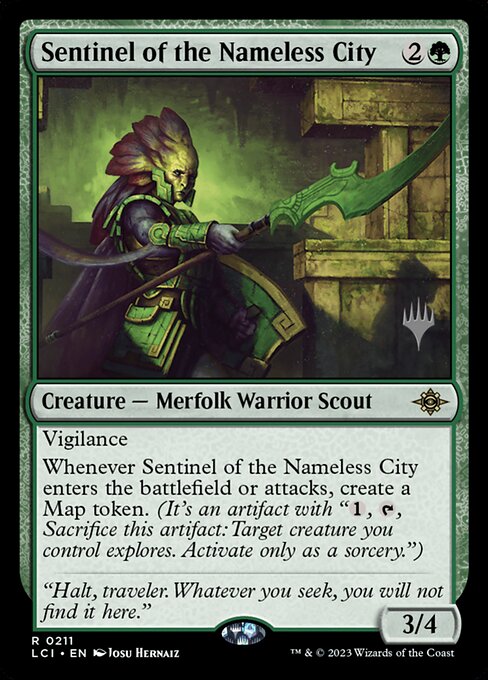 Sentinel of the Nameless City from The Lost Caverns of Ixalan Promos