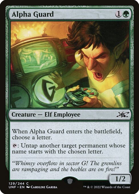 Alpha Guard highlighted card art