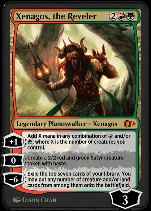 Xenagos, the Reveler highlighted card art