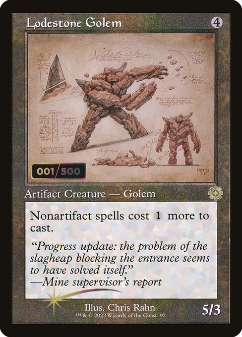 Lodestone Golem from The Brothers' War Retro Artifacts