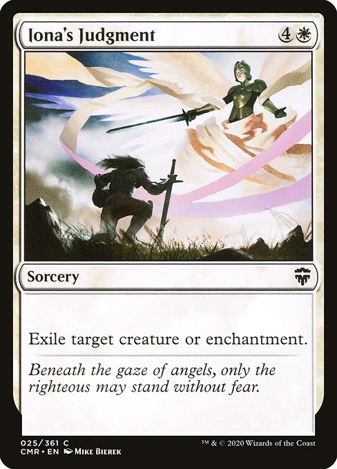Iona's Judgment highlighted card art