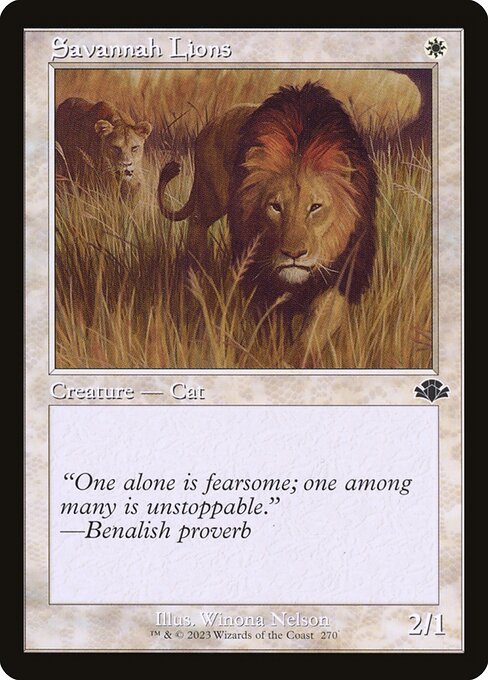 Savannah Lions from Dominaria Remastered