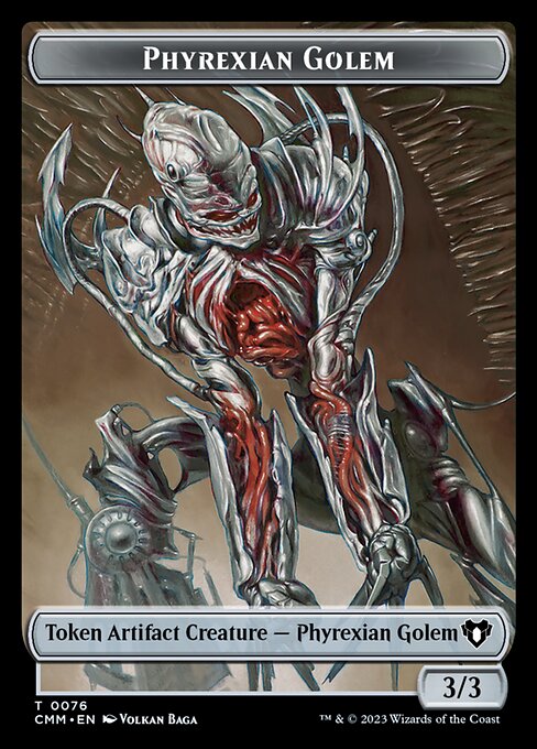 Phyrexian Golem from Commander Masters Tokens