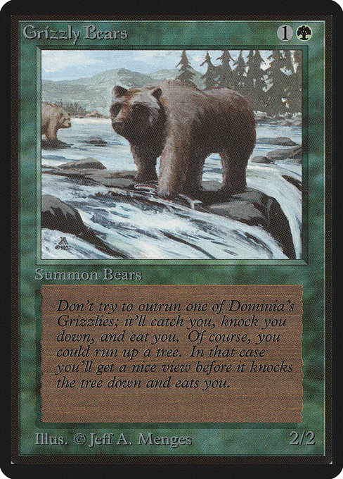 Grizzly Bears from Limited Edition Beta