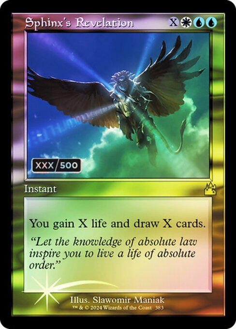 Sphinx's Revelation from Ravnica Remastered