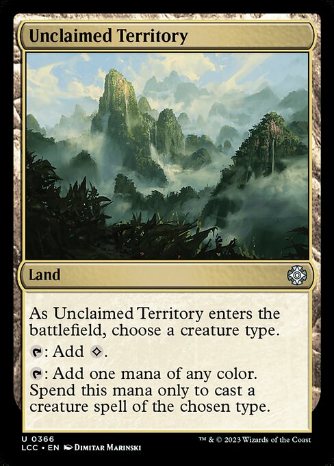 Unclaimed Territory from The Lost Caverns of Ixalan Commander