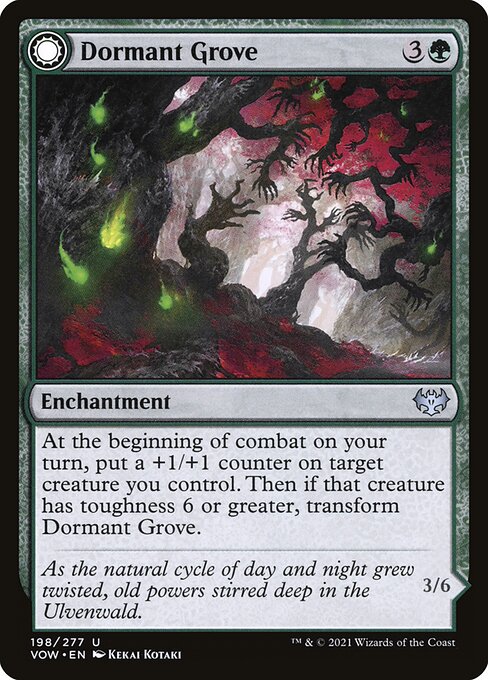 Dormant Grove // Gnarled Grovestrider from Innistrad: Crimson Vow