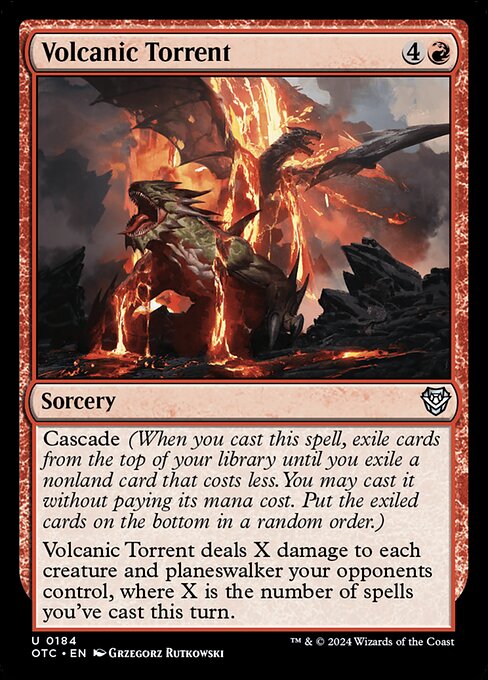 Volcanic Torrent from Outlaws of Thunder Junction Commander