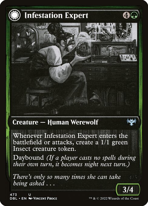 Infestation Expert // Infested Werewolf from Innistrad: Double Feature