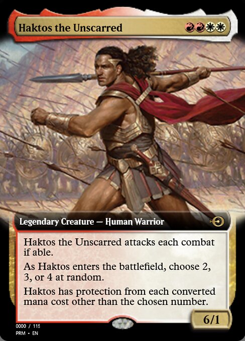 Haktos the Unscarred highlighted card art