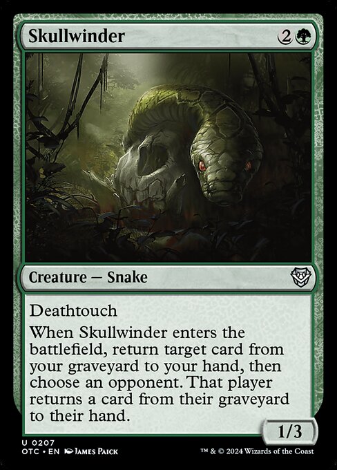 Skullwinder from Outlaws of Thunder Junction Commander