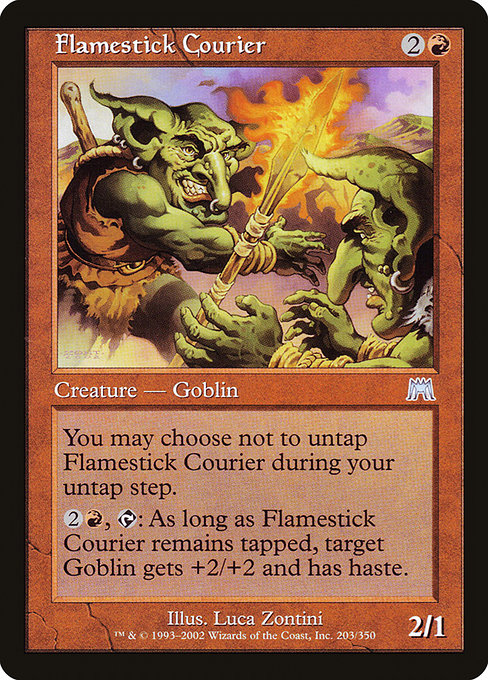 Flamestick Courier highlighted card art