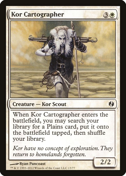Kor Cartographer from Duel Decks: Venser vs. Koth