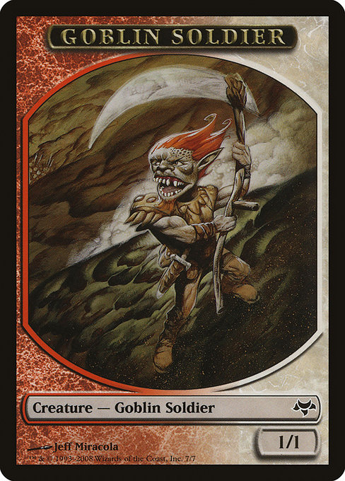 Goblin Soldier from Eventide Tokens