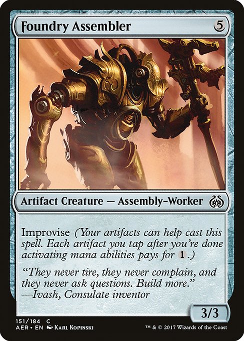 Foundry Assembler highlighted card art
