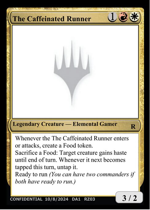 The Caffeinated Runner highlighted card art