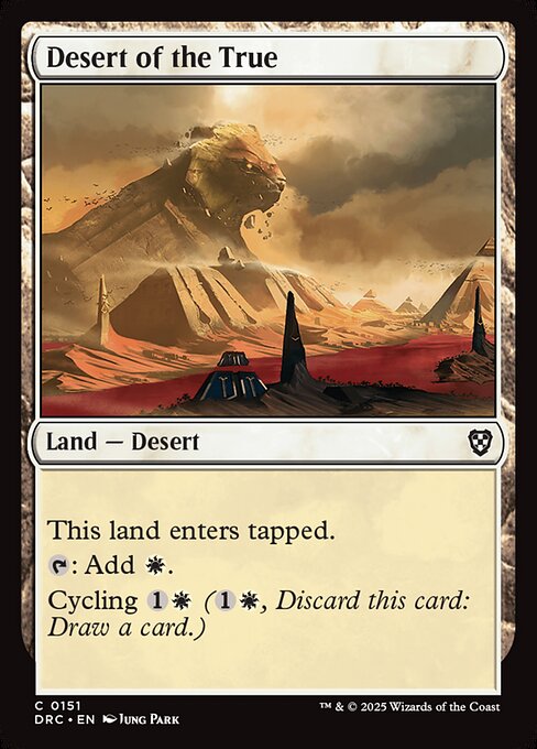 Desert of the True highlighted card art