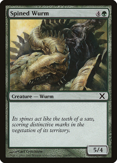Spined Wurm from Tenth Edition