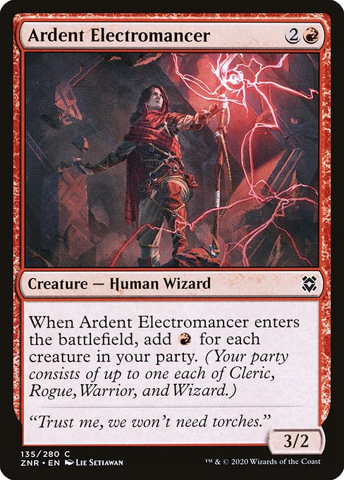 Ardent Electromancer highlighted card art