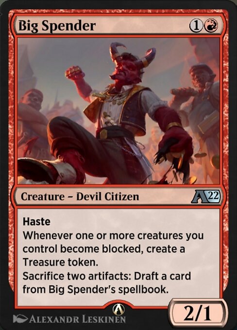 Big Spender highlighted card art