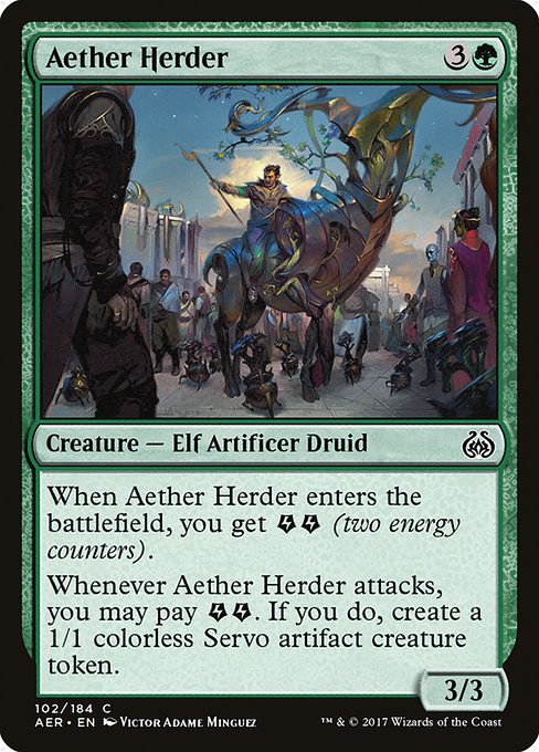 Aether Herder highlighted card art