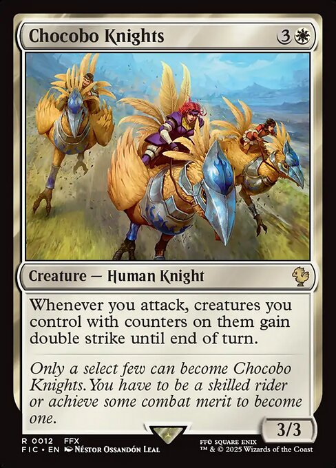 Chocobo Knights highlighted card art