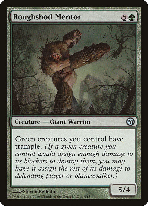 Roughshod Mentor highlighted card art