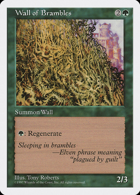 Wall of Brambles from Fifth Edition
