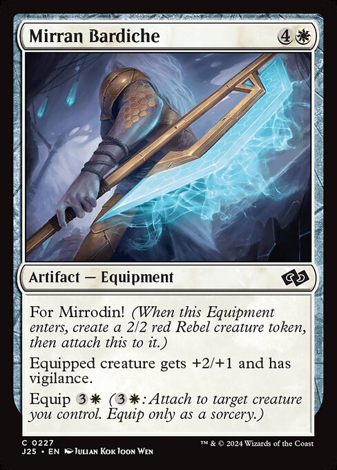 Mirran Bardiche highlighted card art