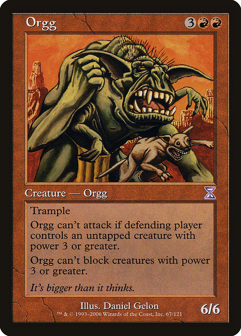 Orgg highlighted card art