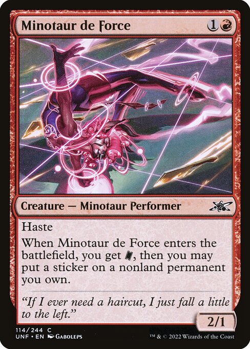 Minotaur de Force from Unfinity