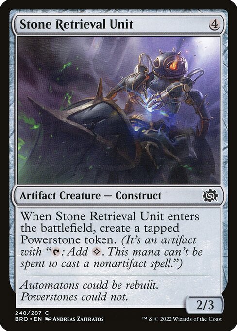 Stone Retrieval Unit highlighted card art