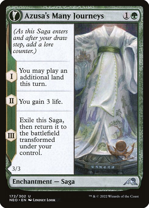Azusa's Many Journeys // Likeness of the Seeker from Kamigawa: Neon Dynasty