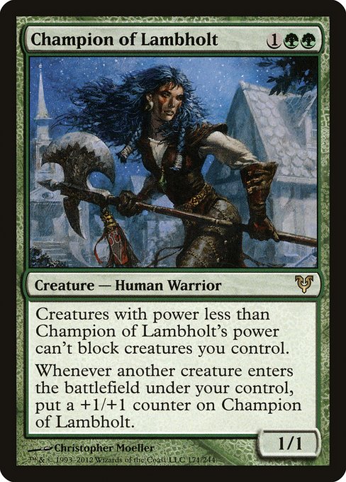Champion of Lambholt from Avacyn Restored