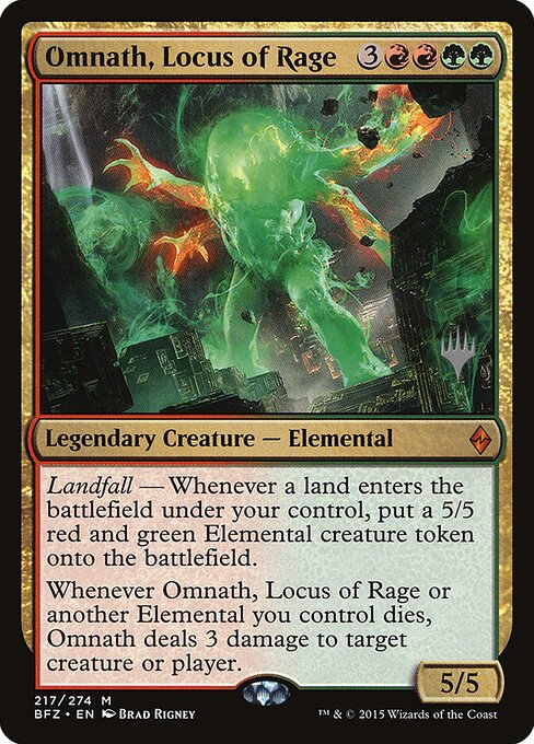 Omnath, Locus of Rage from Battle for Zendikar Promos