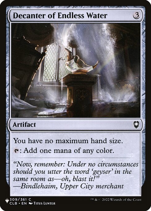 Decanter of Endless Water highlighted card art