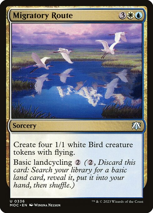 Migratory Route highlighted card art