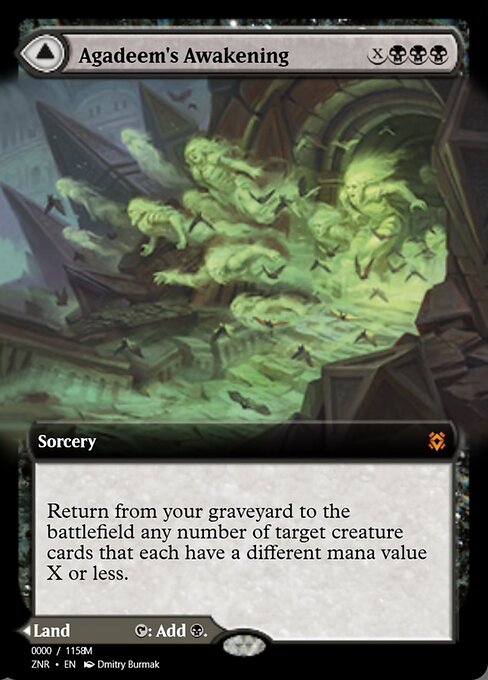 Agadeem's Awakening // Agadeem, the Undercrypt highlighted card art
