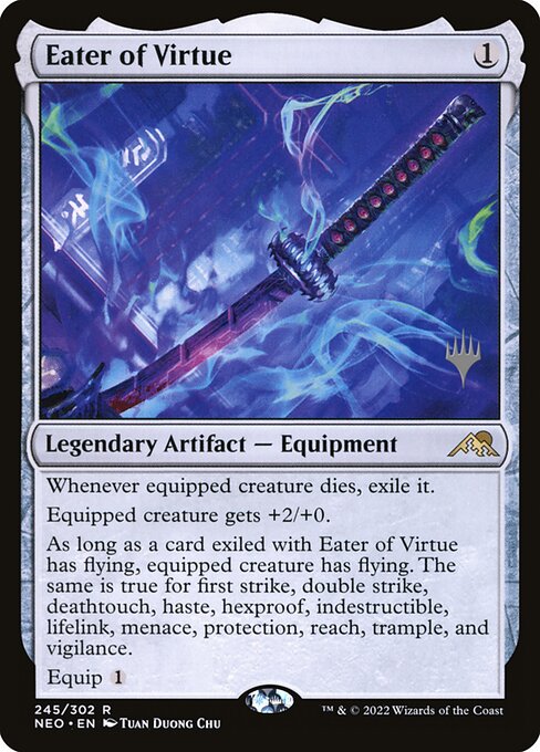 Eater of Virtue from Kamigawa: Neon Dynasty Promos