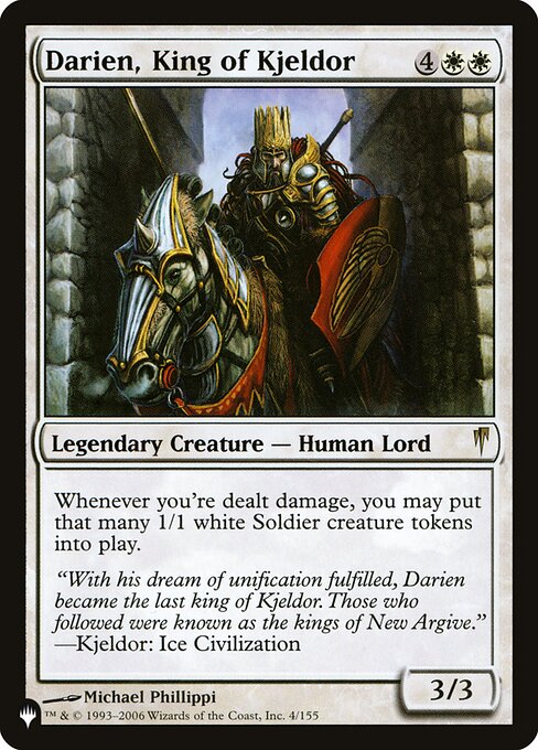 Darien, King of Kjeldor from The List