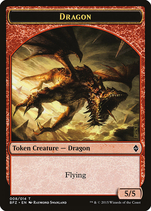 Dragon from Battle for Zendikar Tokens