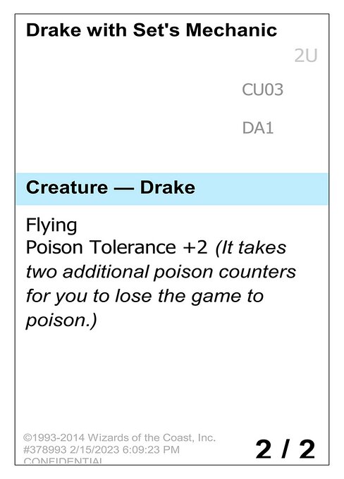 Drake with Set's Mechanic highlighted card art