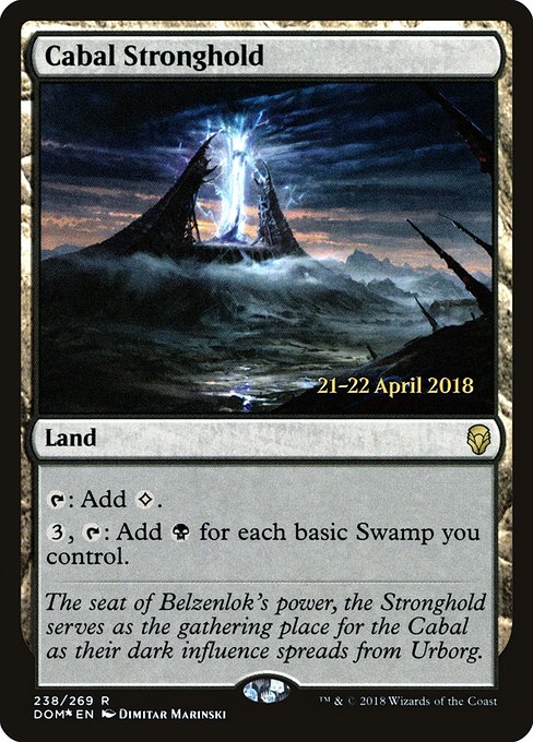 Cabal Stronghold from Dominaria Promos
