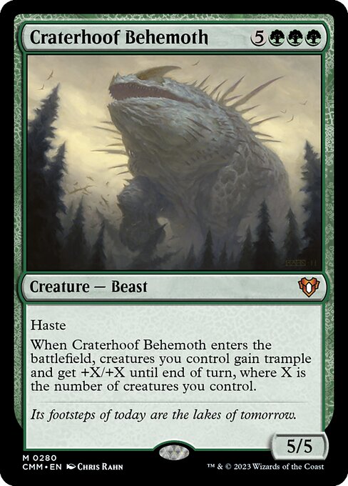 Craterhoof Behemoth from Commander Masters